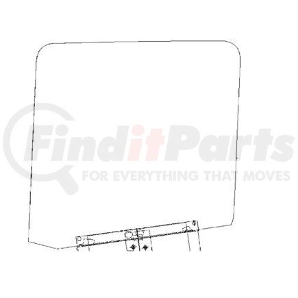 A18-33127-003 by FREIGHTLINER - WINDOW, E