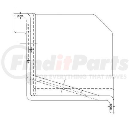 A18-26775-002 by FREIGHTLINER - Cab Overhead Storage Mounting Hardware - Rear, Left Hand