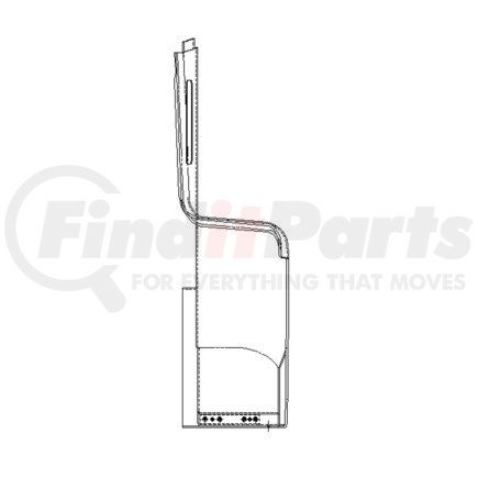 A18-27999-000 by FREIGHTLINER - Cowl Side Panel - For 120SD, With Engine Cutout