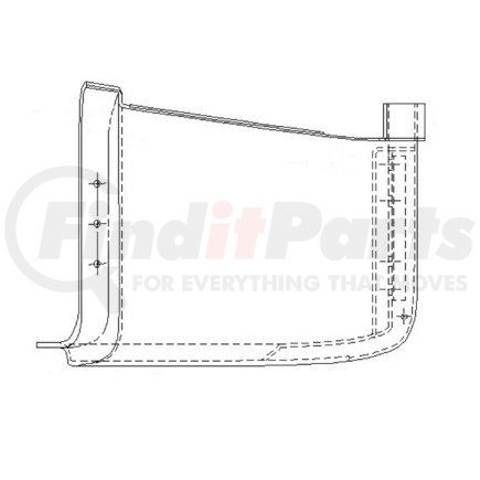 A18-28000-000 by FREIGHTLINER - Cowl Panel Assembly - With Cowl Mount Air Cleaners, Left Hand