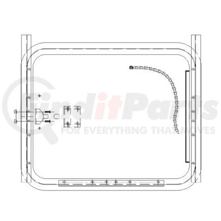 A18-29587-000 by FREIGHTLINER - BAG DOOR