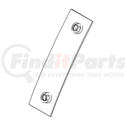 A18-31676-000 by FREIGHTLINER - PLATE ASSY-REINF,SUNVI