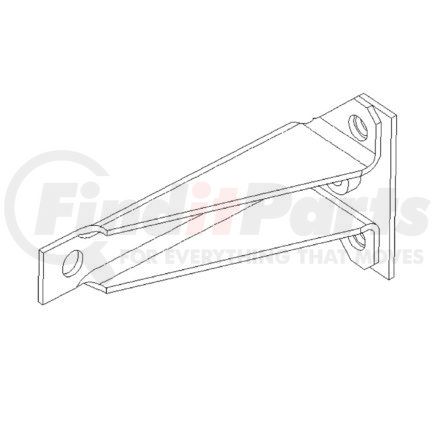 A18-34120-000 by FREIGHTLINER - Door Glass Support Bracket - Gusset, Rearview Mirror, Outer