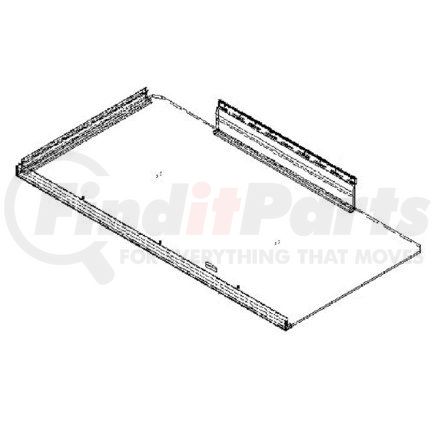 Freightliner A18-34665-000 Sleeper Bunk Assembly BUNK ASM 70SLCB FLAT