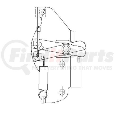 A18-36126-000 by FREIGHTLINER - Door Latch Assembly - Baggage, P2, Left Hand