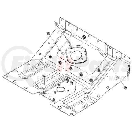 A18-40689-000 by FREIGHTLINER - PANEL ASM TOEBOARD RH