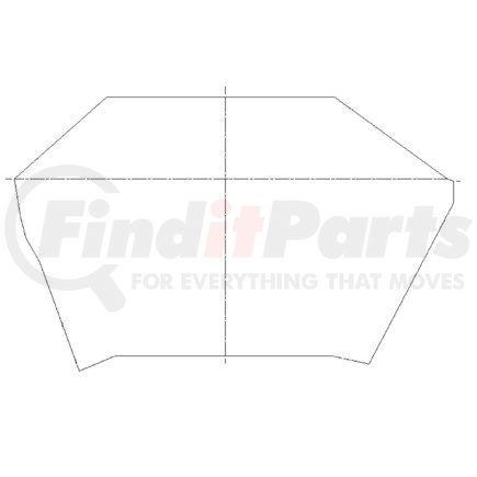 A18-40974-000 by FREIGHTLINER - Hood Liner Assembly - Tunnel, Engine