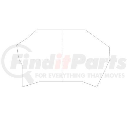 A18-40974-001 by FREIGHTLINER - Hood Liner - Assembly, Tunnel, Engine