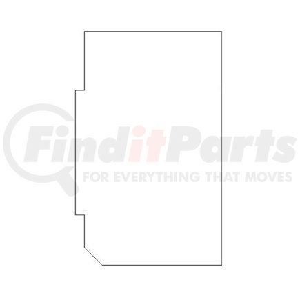 A18-49372-000 by FREIGHTLINER - MAT FLOOR BAGG COMPT L