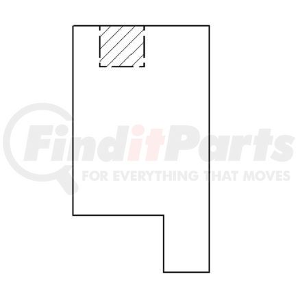 A18-49372-004 by FREIGHTLINER - MAT FLOOR BAGG COMPT R