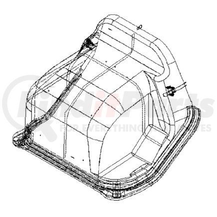 A18-53799-000 by FREIGHTLINER - COVER ENGINE MDM WO CSL HX