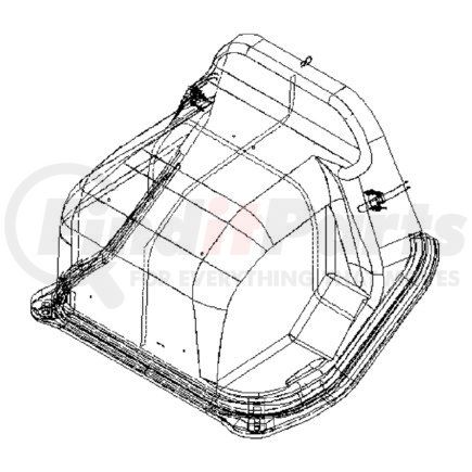 A18-53799-002 by FREIGHTLINER - COVER ENG MDM WO CSL HX RH