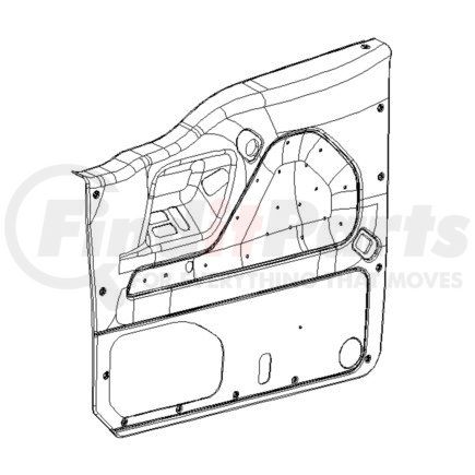 A18-53812-007 by FREIGHTLINER - Door Panel Trim - Right Hand