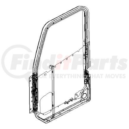 A18-58066-000 by FREIGHTLINER - DR LH CC MEKRA NO LOWER WDO