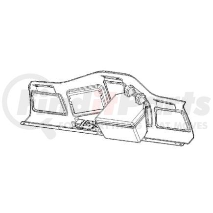 A18-62205-402 by FREIGHTLINER - Overhead Console - Assembly, No Lamps