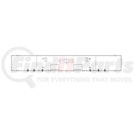 Freightliner A21-25268-100 Bumper Assembly Bumper Assembly - 12 Steel, Chrome