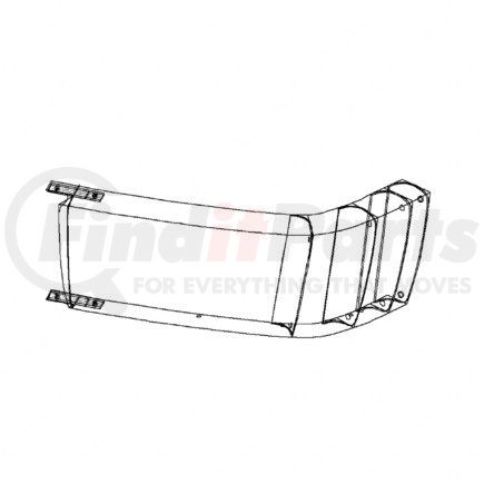 A21-25519-003 by FREIGHTLINER - BUMPER-FR