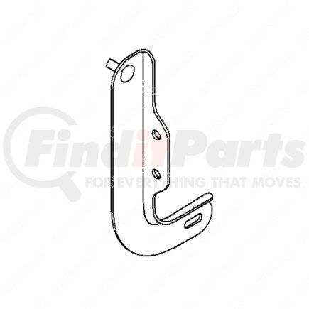 A21-26107-002 by FREIGHTLINER - Bumper Support Assembly - Left Hand