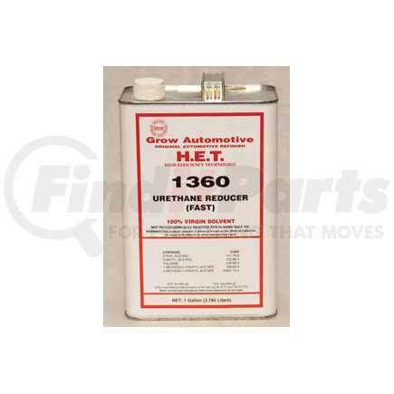 1360-1 by GROW AUTOMOTIVE - Fast Dry Spray-On Urethane Reducer