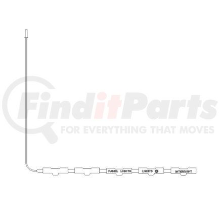 A22-28975-001 by FREIGHTLINER - LAMP STRIP-DASH.RH PANEL