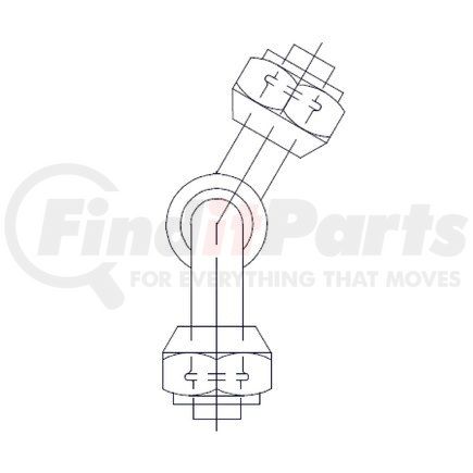 A22-32945-104 by FREIGHTLINER - HOSE ASSEMBLY-A/C. 6.COND TO REC DR.104"