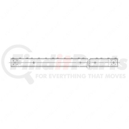 A22-33237-161 by FREIGHTLINER - Fuel Tank Strap Step - Plain, Band To Band