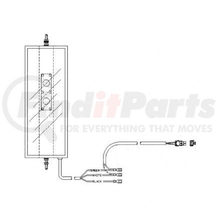 A22-35408-001 by FREIGHTLINER - MIRROR ASSY. LTD. HTD. CO