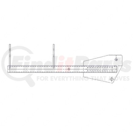 A22-36502-002 by FREIGHTLINER - Mud Flap Bracket Assembly - Support, Front, Left Hand