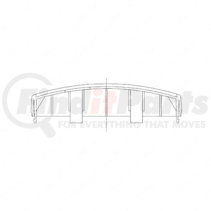 A22-54883-002 by FREIGHTLINER - Mirror Assembly - Convex, Black