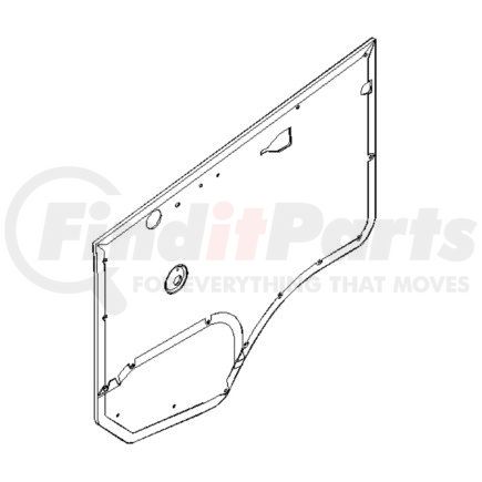 A22-57701-000 by FREIGHTLINER - PNL DOOR TRIM LH