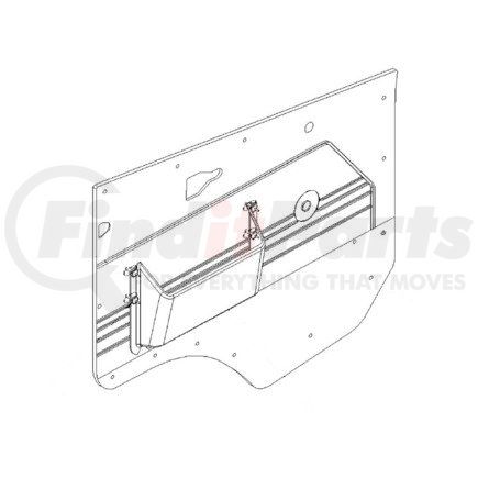 A22-57727-000 by FREIGHTLINER - Door Panel - With Map Pocket