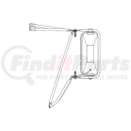 A22-58448-009 by FREIGHTLINER - Door Mirror - Left Hand