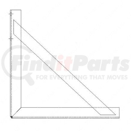 Freightliner A22-63755-000 Tool Box Mounting Bracket BRACKET BOX TRACTOR EQUIP
