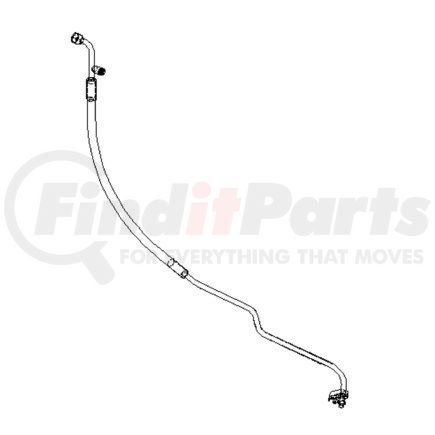 A22-59795-001 by FREIGHTLINER - A/C Hose - #6, 18.98 in., Receiver Dryer to Junction Block