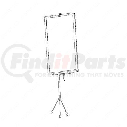 A22-60693-001 by FREIGHTLINER - OPEN ROAD MIRROR. W/HE