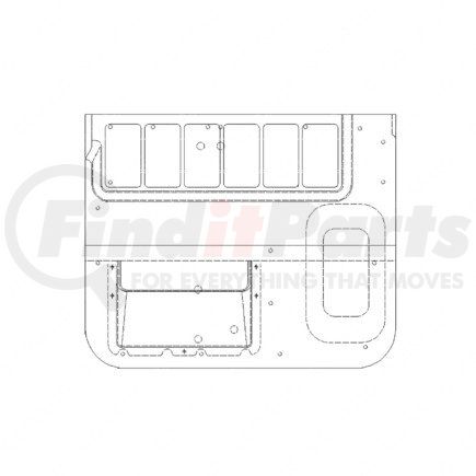 A22-60903-508 by FREIGHTLINER - Door Panel - Cab Interior, Trim