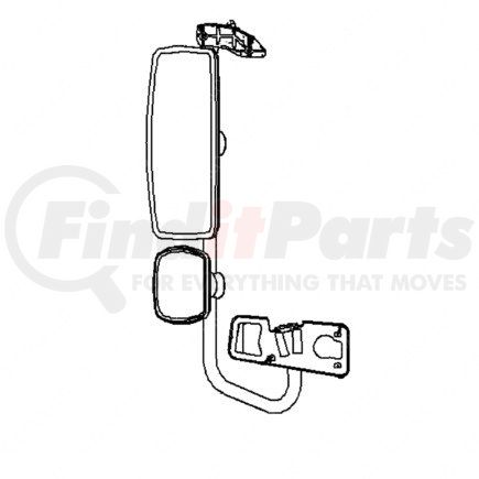 A22-62158-001 by FREIGHTLINER - Door Mirror - Assembly