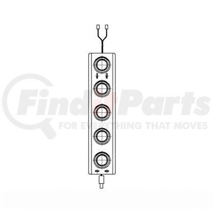 A22-62179-003 by FREIGHTLINER - LAMP AY LED AIR CLNR RH