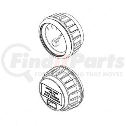 A22-63911-002 by FREIGHTLINER - Air Pressure Gauge - Turbo Boost Pressure, KPA