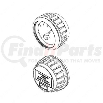 A22-63918-001 by FREIGHTLINER - Multi-Purpose Gauge - Rear Axle Temperature, Deg F