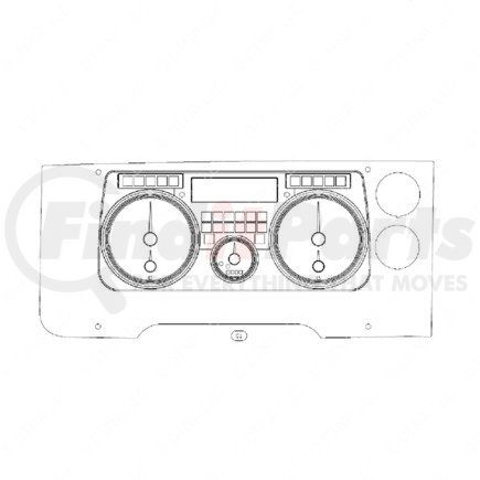 A22-69566-120 by FREIGHTLINER - Instrument Cluster Assembly - Mechanical, Nafta, Bright, Standard