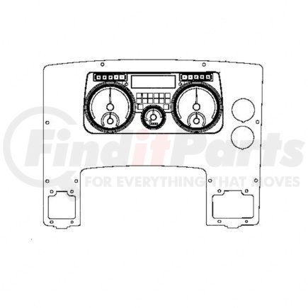 A22-72308-721 by FREIGHTLINER - Instrument Cluster Assembly - ICU4ME, Nafta, Bright