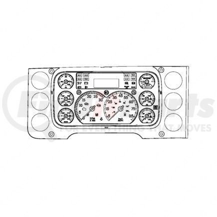 A22-74209-100 by FREIGHTLINER - CLUSTER ASSY-ICU3S, 2.0, P3, U