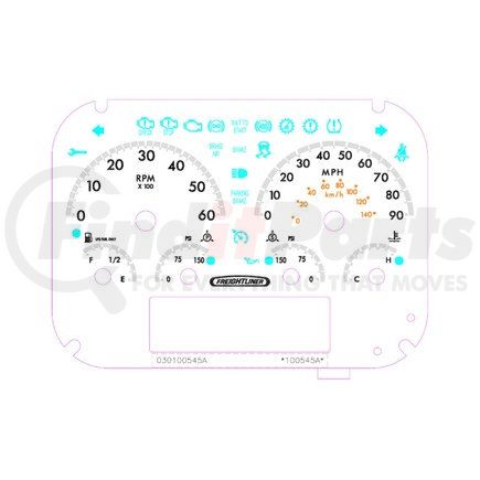 A22-74377-000 by FREIGHTLINER - PANEL-INST CLSTR,6GAUGE