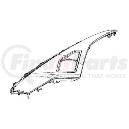 A22-75137-000 by FREIGHTLINER - TOP COVER-DASH,RHD