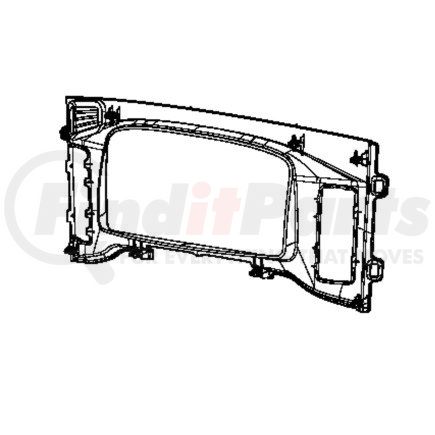 A22-75144-000 by FREIGHTLINER - Dasboard Panel Fascia - Driver, Upper, Base