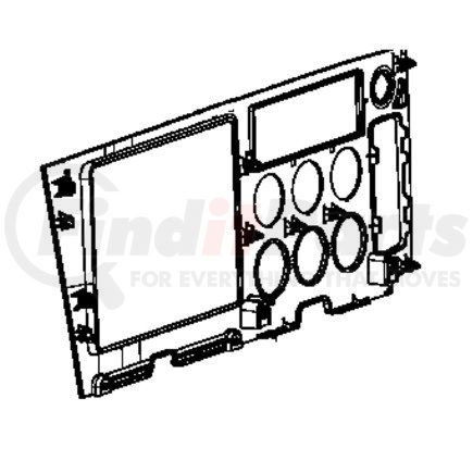 A22-75148-001 by FREIGHTLINER - Dasboard Panel Fascia - Aux, Upper, Premium
