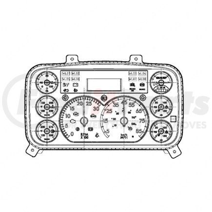 A22-76210-106 by FREIGHTLINER - Instrument Cluster Assembly - ICU3S-M2, US, Transmission, 2A