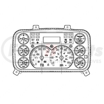 A22-76210-204 by FREIGHTLINER - Instrument Cluster Assembly - ICU3S-M2, Hb, US, Transmission, A