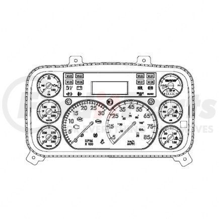 A22-77153-012 by FREIGHTLINER - Instrument Cluster - ICU3S, US, Hydraulic